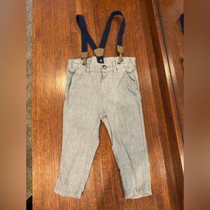 H&M Light Gray Baby Trousers with Buttons